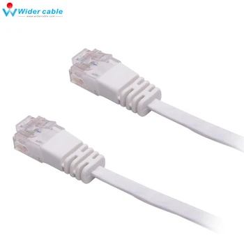 Picătură de Transport maritim de Înaltă Calitate 3m Ultra Slim Ethernet Cablu CAT6 RJ45 la RJ45 32AWG Netwok Cablu Patch Culoare Alb