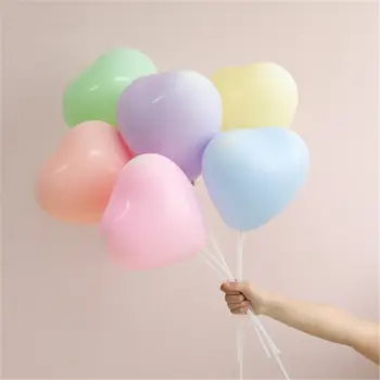 10buc 10inch Inima Balon Latex Macaron Balon de Nunta de Decorare Ziua de nastere Fericit Baloane Petrecere Decoratiuni Copii