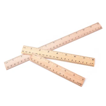Riglă de lemn Metrice Regula Precizie Dublă față-Verso de Măsurare Instrument de Învățare și Papetărie de birou
