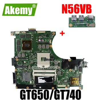 Trimite bord+N56VB Placa de baza GT650/GT740 2G Pentru Asus N56VM N56VJ N56VZ N56V N56VB Laptop placa de baza N56VB Placa de baza N56VB