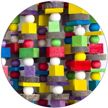 De Vânzare la cald Pasăre Mare Papagal de Mestecat Jucării Multicolore din Lemn Blocuri de Pasăre Ruperea Jucării Sugerat pentru Ara Cokatoos