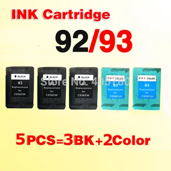 5x Compatibil cartuș de cerneală for92 for93 92 93 Photosmart C3140 C3150 C3180 C3100 C3135