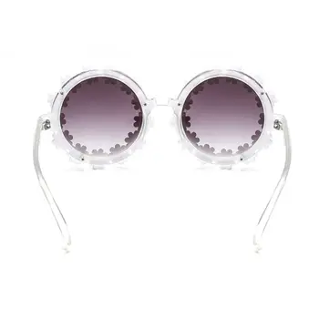 Clasic Daisy Rotund ochelari de Soare Elegante Femei/Bărbați Oglindă Ochelari de Soare UV400 Înaltă Calitate 28GD