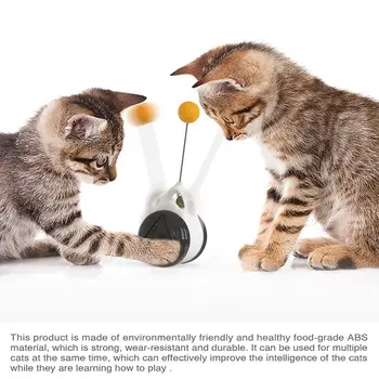 Smart Pisică Jucărie Cu Roți Automată Pisica Jucarii Interactive Rotativ De Mod Amuzant Nu Plictisitor Bunuri Pisică Nu Este Nevoie De Reîncărcare