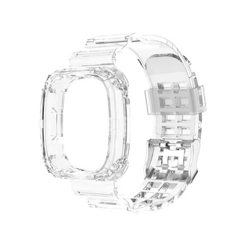 Universal de Înlocuire Silicon Transparent Încheietura Curea Ceas Sport Band -Fitbit-Versa 3 Simț Brățară Ceas Inteligent