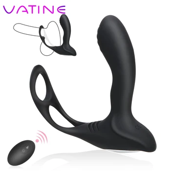 VATINE 10 Frecvență fără Fir Control de la Distanță Inel Penis vibrator Anal Vibrator G-spot Vaginale Stimulator Prostata pentru Masaj