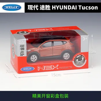 WELLY 1:36 Hyundai Tucson Metal Vehicul de Lux turnat sub presiune Trage Înapoi Masini Model de Colectare de Jucării de Crăciun Cadou
