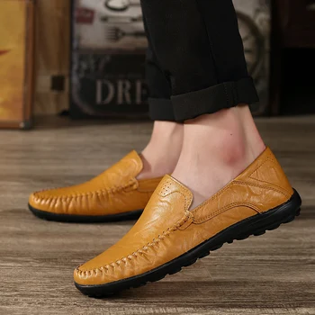 Pantofi Casual din piele Brand de Lux Barbati Mocasini exterior Mocasini Confort Respirabil Aluneca pe Moale de moda de Conducere Pantofi pentru bărbați