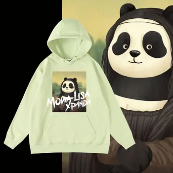 Panda Amuzant Femei/barbati Hanorace Animal Kawaii Hoody Tricoul Harajuku Hip Hop Adolescent Fete/Băieți Streetwear Maneci Lungi Hoodie