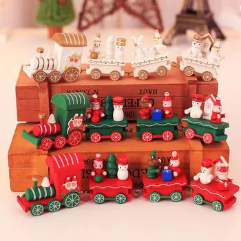 Decoratiuni De Craciun Ziua De Crăciun Tren Mic Decoratiuni De Craciun Ornamente Din Lemn De Tren Pentru Copii De Gradinita Cadouri Festive
