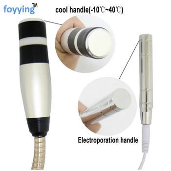 Foyying Crio Cool Fierbinte Electroporare Nu Ac Mezoterapie Fata Piele Mașină de Ridicare