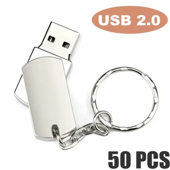Original Metal USB Flash Drive 1GB 2GB 4GB 8GB USB 2.0 Memory Stick 16GB 32GB 64GB Flash USB Pendrive gratuit Logo-ul Personalizat U Disc