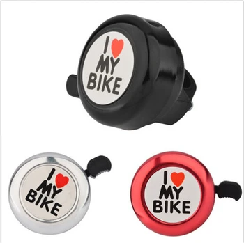Imi Iubesc Bicicleta Tipărite Clar Sunet Drăguț Bicicleta Alarmă de Avertizare sună Clopotul pentru Copii Alb Rosu Negru Accesorii pentru Biciclete