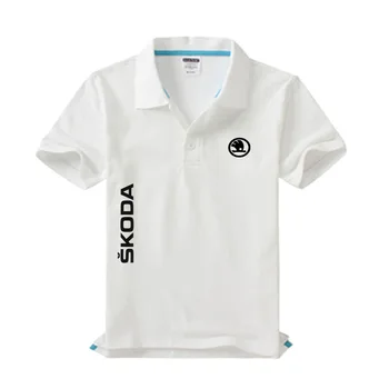 De înaltă calitate Skoda logo Polo shirt îmbrăcăminte de brand de moda pentru bărbați casual tricouri Polo