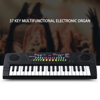 Multifunctional Mini Pian Electronic cu Microfon Copii Portabil 37 Cheile de Muzică Digitală Electone Tastatura