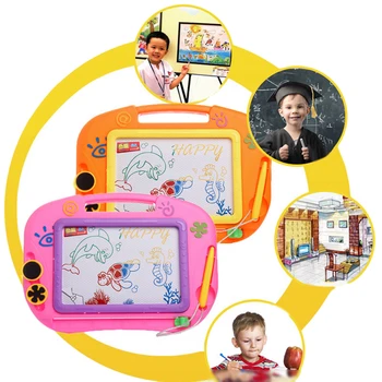Copii de învățământ inspira entuziasm scris, desen imaginația Doodle Jucărie poate fi ștearsă Magnetic Placa de Desen cu Pix Stamper