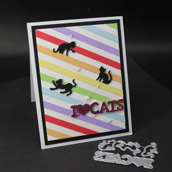 Tăiere de Metal Moare Animale Pisici Set 2020 Meserii Matrita Pentru DIY Scrapbooking Hârtie/foto Carduri de Relief Mor