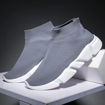 Damyuan Pantofi sport 2020 Nou Slip-On Pantofi Ciorap Zapatos De Mujer Casual confortabil respirabil non-alunecare de vară pentru bărbați Adidași