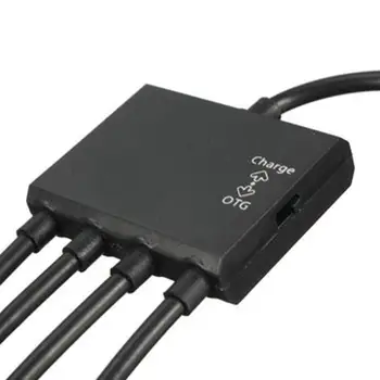 HIPERDEAL 4 În 1 de Alimentare Micro USB de Încărcare-Gazdă Hub OTG Cablu Adaptor 18Apr30 Dropshipping