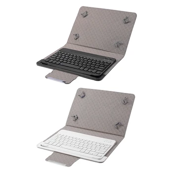 Textura clasica Multi-funcțional, Practic fără Fir Bluetooth Tastatură pentru 9 Tabletă de 10 inch din Piele PU Caz Acoperire Stand