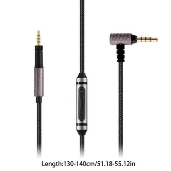Înlocuire Cablu Audio Pentru Sennheiser Momentum Momentum 2.0 Pe Ureche Peste Ureche Căști Argint Placat Cu Cablu Cabluri Cu