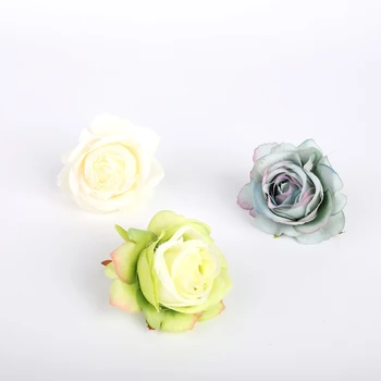 10 Bucati 6cm flori Artificiale trandafiri de Mătase cap acasă decorare accesorii de mireasa clearance-nunta de flori decorative de perete