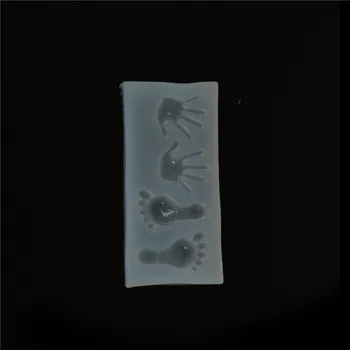 Bijuterii Mucegai de Desene animate de Mână Și Picior Formă de Rășină de Silicon Mucegai Manual Instrument DIY Rășină Epoxidică Matrite