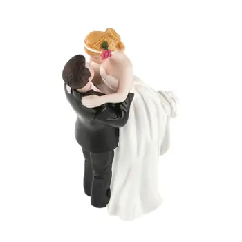 FIERBINTE DE VÂNZARE!!! Moda Tort Fân Păpuși Mireasa si Mirele Rășină Figurine Ornament Decor Nunta