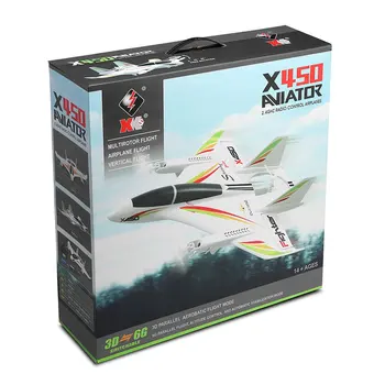 XK X450 3D Acrobatice Avion RC 6 Canale de Control de la Distanță Verticală de Decolare Aterizare Fix Aripa de Avion, Elicopter Jucării Drone