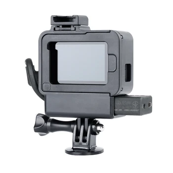ULANZI V2 Vlog Gopro Accesorii pentru GoPro Hero 7 6 5 Carcasă din material Plastic cu Extinderea Microfon Port Rece Pantof de Montare Vlogging