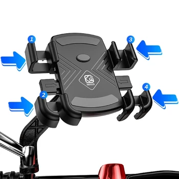 Rezistent la apa Rotație de 360 de Grade 12V-90V E-bike Motocicleta Suport de Telefon Monta cu 2.4-UN Incarcator USB pentru 4.7-6.8