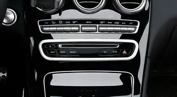ABS Mat Mijlocul Consola CD Butonul de Comandă Capac Pentru Mercedes-Benz GLC 15 - 19