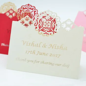 3D flower party furnizor romantic decor de nunta cu laser tăiat masă titularului cardului