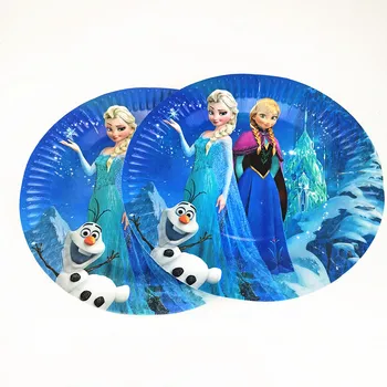 Disney Frozen Elsa&Anna Tema 31pcs Copil la Petrecerea de Ziua Provizii de Hârtie de desen Animat Ceasca+Farfurie+Masă+Geanta Cadou Decor de Aprovizionare