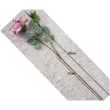 2 Capete Artificiale de Trandafir Buchet de Flori Reale Atinge Decor de Nunta Mireasa Ține de Mătase, Flori False pentru Home Garden Decor Floral