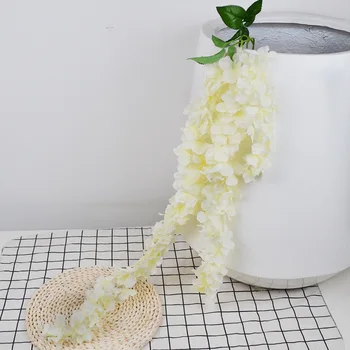 5 Buc Artificiale Wisteria Cu Flori De Coarde Home Decor Interior Plafon Hortensie Viță-De-Vie Nunta Fundaluri De Flori Decor Rattan
