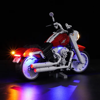 LED-ul Pentru 10269 Varietate de Creatie din Seria de Motociclete Harley Iluminat Grup Cărămizi de Construcție Bloc Set Jucarie Cadou