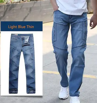 Om nou blugi pantaloni pentru bărbați skateboard barbati blugi Straight jean haine Funduri pantaloni lungi 28-48