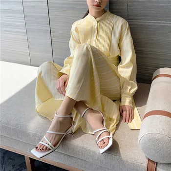 VERCONAS 2020 Moda Femeie Sandale pentru Femeie Pompe Design Clasic de Vara din Piele Casual Square Toe Pantofi cu Toc Subțire Femeie