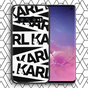 Brand de moda designer de KARLs Caz de Telefon Pentru Samsung Galaxy Nota S 8 9 10 20 Plus E Lite Uitra husa Silicon Celula de Moda