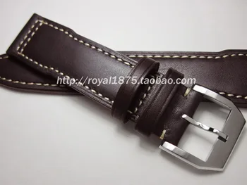 Hand made de Înaltă Calitate Vintage din Piele Watchband Ceas negru Bretele 20mm 21mm 22mm Bratara Solida Cataramă accesorii
