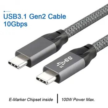 Cablu de extensie 100W PD 5A Curbat USB3.1 Video HD Display 10Gbps USB-C Gen 2 Fast Încărcare Cablu de Date Pentru Samsung Macbook