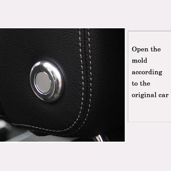 MCrea ABS Styling Auto Tetiera pentru Butonul de Reglare Inel de Autocolante Decorative Pentru BMW F30 F34 F35 Seria 3 316i 320i Accesorii