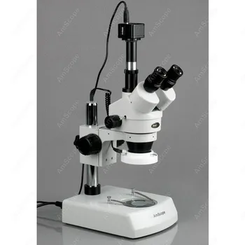 LED Microscop Stereo Trinocular--AmScope Consumabile 3.5 X-90X CONDUS Trinocular cu Zoom Stereo Microscop + 10MP aparat de Fotografiat Digital