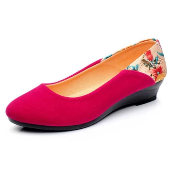 THEAGRANT 2019 Femei Primavara Pană Pantofi de Vara Mama Imprimare Toc Pompe Tocuri inalte Casual Alunecare Pe Pantofi pentru Femei WHH3006
