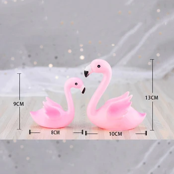 Sclipici Flamingo Inima Ciucure Pompom Tort Fân Cardul Introdus Desert Prăjitură De Ziua Unicorn Petrecere Decoratiuni De Nunta