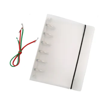 Clip de Plastic Folder Clasic Transparent Notebook Simplu volante Inel Binder Jurnal Planul Acoperi Papetărie A4/A5/A7