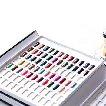 120 de Culori de Unghii Sfaturi Carte de Afișare Unghii DIY Arată Raft Gel de Unghii de Culoare poloneză Card Grafic de Pictură Dedicată Display Bord