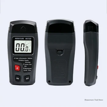 Conținut de apă de Măsurare Digital LCD Lemn Metru de Umiditate Detector de Umiditate 0-99.9% Higrometru Tester cu LCD Mare de Caractere