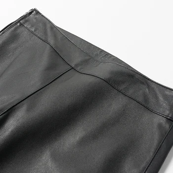 Brand de moda de Brevet de Glezna-lungime din piele pu pantaloni sex feminin 2020 toamna primavara a fost subțire de agrement din piele pu flare pantaloni wj2698
